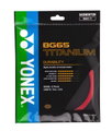 Yonex Badmintonsaite BG 65Ti (Haltbarkeit+Power) rot 10m Set