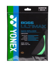 Yonex struna do badmintona BG 66 Ultimax (Moc+Komfort) pastelowa zieleń 10m zestaw