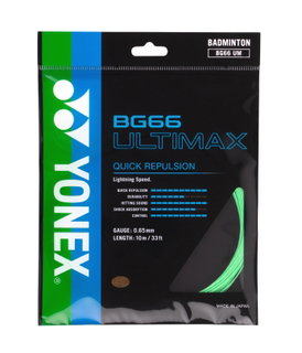 Yonex Badminton String BG 66 Ultimax (Power + Comfort) pastel green 10m set