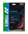 Yonex Badmintonsaite BG 66 Ultimax (Power+Komfort) rot 10m Set