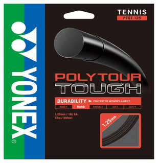 Besaitung mit Tennissaite Yonex Poly Tour Tough 1.25 (Haltbarkeit) schwarz