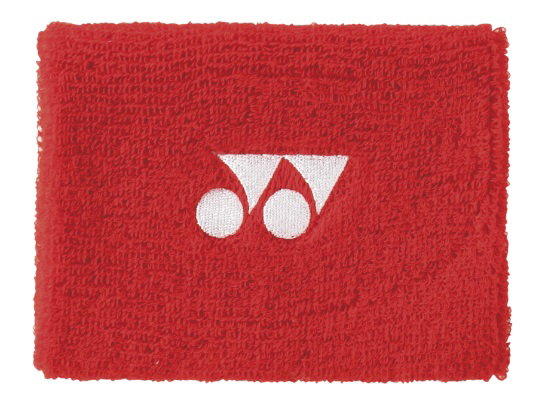 Yonex Schweissband Handgelenk Yonex Logo Mitte 10x8cm rot 1er
