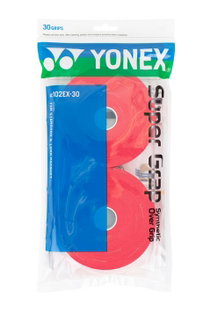 Yonex Overgrip Wet Super Grap 0.6mm (Komfort/glatt/leicht haftend) weinrot 30er Clip-Beutel