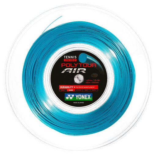 Yonex Tennissaite Poly Tour Air (Haltbarkeit+Touch) blau 200m Rolle