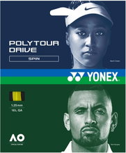 Yonex Tennissaite Poly Tour Drive 1.25 (Haltbarkeit+Spin) gelb 12m Set