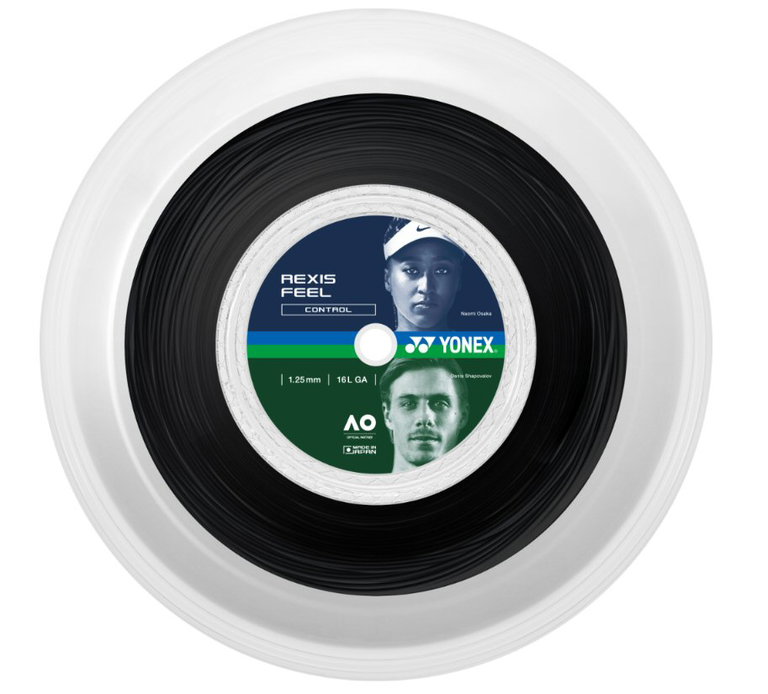 Yonex Tennis String Rexis (Control+Touch) black 200m roll