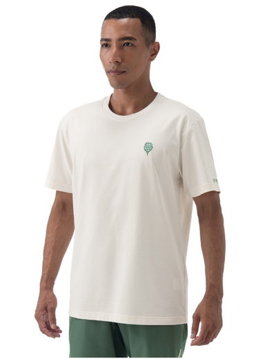 Yonex Sport-Tshirt Nature (Baumwolle) 2024 offweiss Herren