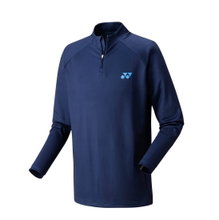 Yonex Tennis Long Sleeve Shirt 1/2 Zip Club Team Navy Blue Men's