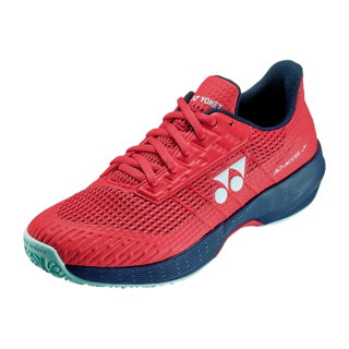 Buty tenisowe Yonex AD-ACCEL na nawierzchnię clay/sand 2025 czerwone dziecięce