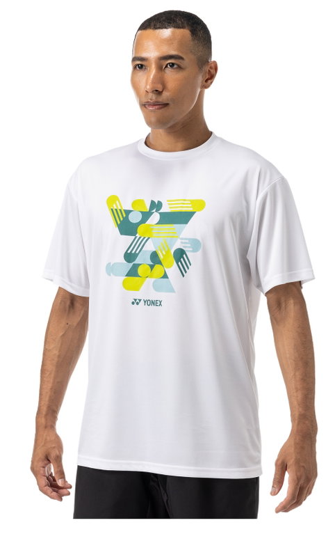 Yonex Sport-Tshirt Graphic Practice YM0043 (100% Polyester) 2025 weiss Herren