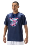 Yonex Sport-Tshirt Graphic Practice YM0043 (100% Polyester) 2025 indigo marineblau Herren