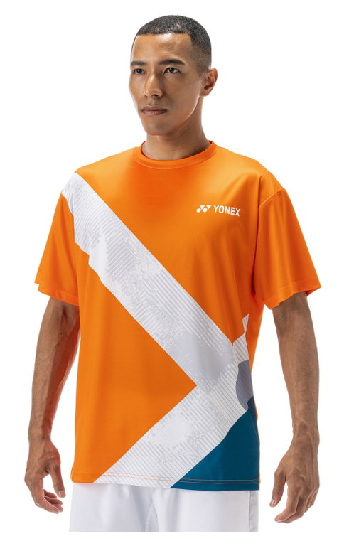 Yonex Trainings-Tshirt Practice Graphic YM0044 (100% Polyester) 2024 orange Herren