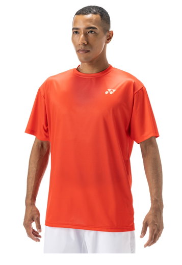 Yonex Trainings-Tshirt Practice Small Logo YM0045 (100% Polyester) 2024 rot Herren