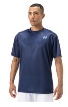 Yonex Training T-shirt Practice Small Logo YM0045 (100% Polyester) 2024 indigo blue Men