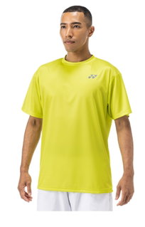 Yonex Training T-shirt Practice Small Logo YM0045 (100% Polyester) 2024 lime yellow Men