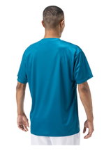 Yonex Trainings-Tshirt Practice Small Logo YM0045 (100% Polyester) 2024 blaugrün Herren