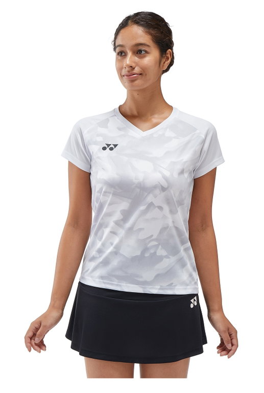 Yonex Sport-Tshirt Crew Neck Club Team YW0033 (100% Polyester) 2025 weiss Damen