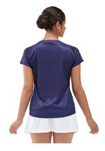 Yonex Sport T-shirt Crew Neck Club Team YW0033 (100% Polyester) 2025 navy blue Ladies