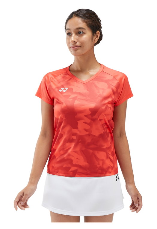 Yonex Sport-Tshirt Crew Neck Club Team YW0033 (100% Polyester) 2025 rot Damen