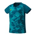 Yonex Sport-Tshirt Crew Neck Club Team YW0033 (100% Polyester) 2025 blaugrün Damen