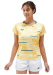 Yonex Sport-Shirt Crew Neck Club Team YW0034 (100% Polyester) gelb Damen
