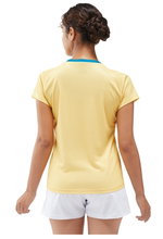 Yonex Sport-Shirt Crew Neck Club Team YW0034 (100% Polyester) gelb Damen