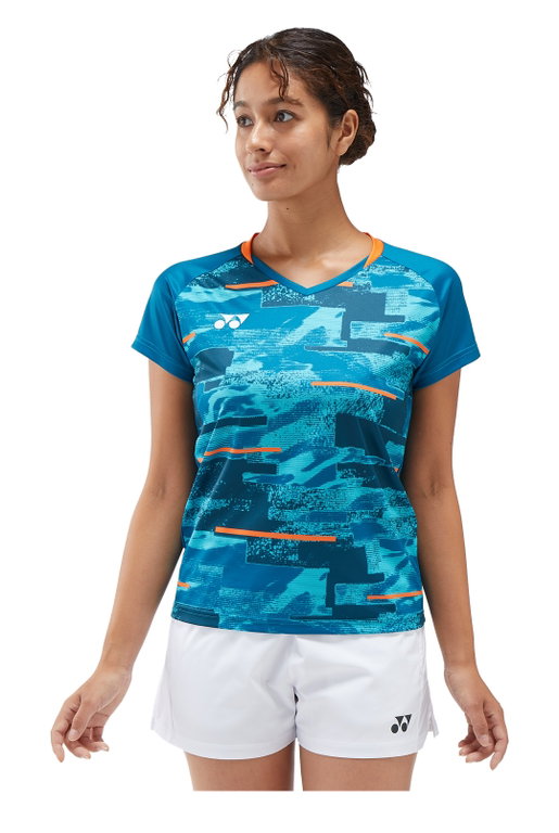 Yonex Sport-Shirt Crew Neck Club Team YW0034 (100% Polyester) blaugrün Damen
