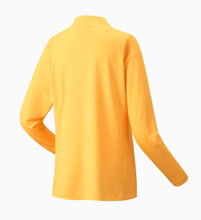 Yonex Tennis Long Sleeve Shirt 1/2 Zip Club Team Yellow Ladies
