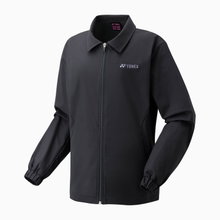 Yonex Training Jacket Warm-Up Suit Jacket with Collar Club Team 2025 Slate Black Ladies