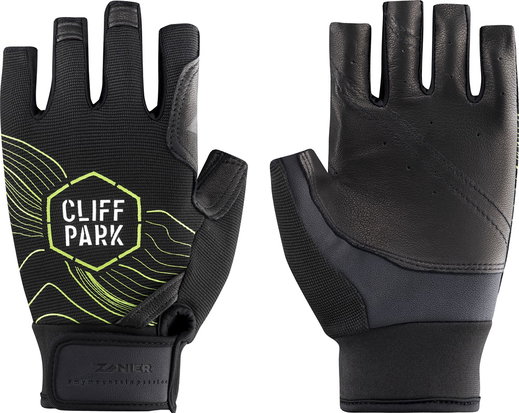 Zanier Klettersteig Handschuhe Cliff Park (Lederinnenhand) schwarz