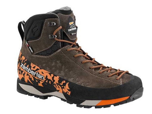 Zamberlan Trekking-Wanderschuhe Salathe Trek GTX RR (Veloursleder, wasserdicht) braun/orange Herren