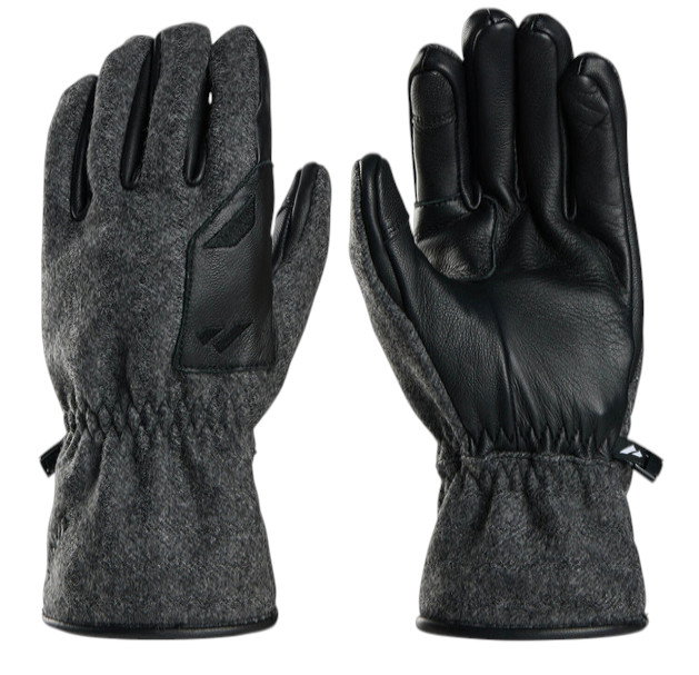Zanier Handschuhe Austrian Loden Glove (Merinowolle, touchscreenfreundlich) anthrazitgrau - 1 Paar