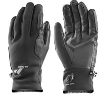 Rękawice Zanier Weisskugel (Softshell, skórzana wewnętrzna strona) czarne - 1 para