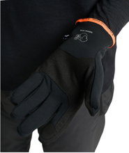 Zanier Softshell Gloves Similaun (maximum freedom of movement) black/orange - 1 pair