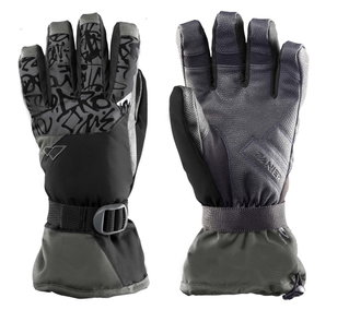 Zanier Winter Gloves GAP.STX Juniors (waterproof) black/anthracite grey