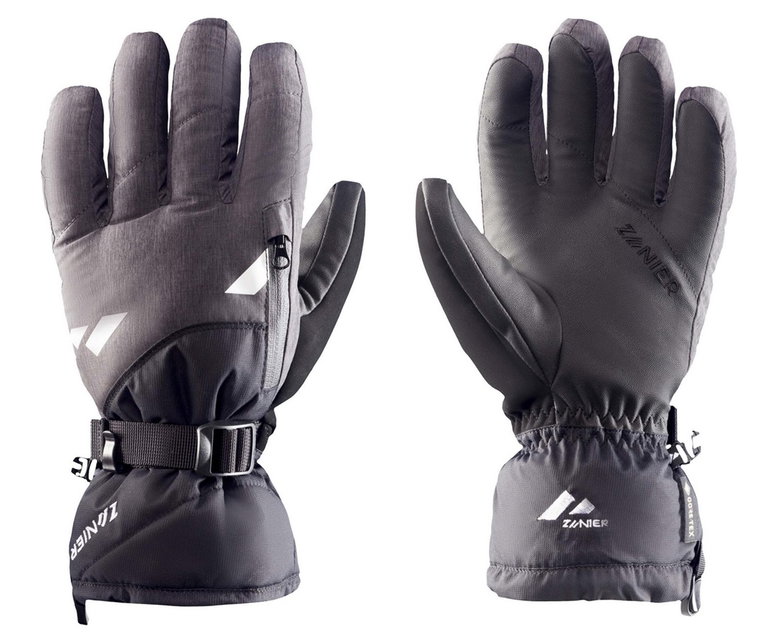 Zanier Winterhandschuhe Ride.GTX (Touch-Screen kompatibel) schwarz/anthrazitgrau