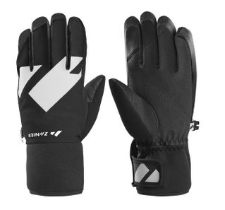 Zanier Winter Gloves Shredder.STX (optimal wearing comfort) black/white Children