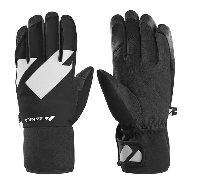 Zanier Winterhandschuhe Shredder.STX (optimalen Tragekomfort) schwarz/weiss Kinder
