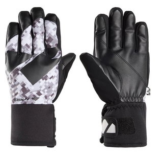 Zanier Winter Gloves Shredder.STX (optimal wearing comfort) black/white/brown Children