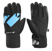 Zanier Winterhandschuhe Shredder.STX (optimalen Tragekomfort) schwarz/royalblau Kinder