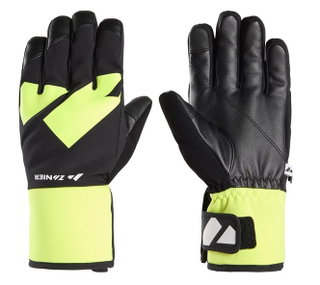 Zanier Winter Gloves Shredder.STX (optimal wearing comfort) black/neon yellow Children