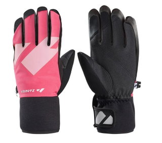 Zanier Winter Gloves Shredder.STX (optimal wearing comfort) black/fuchsia/pink Children