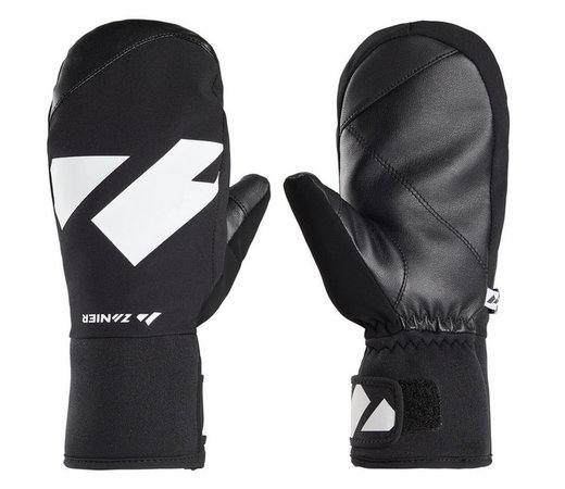 Zanier Winterhandschuhe Shredder.STX Mitten (optimalen Tragekomfort) schwarz/weiss Kinder