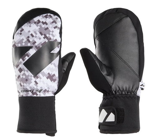 Zanier Winterhandschuhe Shredder.STX Mitten (optimalen Tragekomfort) schwarz/weiss/braun Kinder