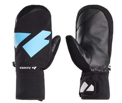 Zanier Rękawice zimowe Shredder.STX Mitten (optymalny komfort noszenia) czarne/royalblue Dziecięce