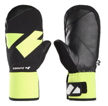 Zanier Winter Gloves Shredder.STX Mittens (optimal wearing comfort) black/neon yellow Children