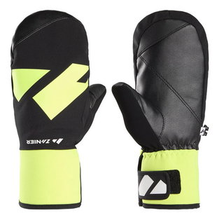 Zanier Winter Gloves Shredder.STX Mittens (optimal wearing comfort) black/neon yellow Children