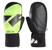 Zanier Winter Gloves Shredder.STX Mittens (optimal wearing comfort) black/lime green Children