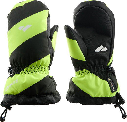 Zanier Winter Gloves Twister.GTX (windproof, waterproof) neon yellow/black Children