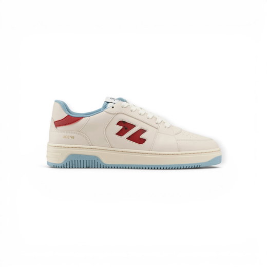 Zeta Sneaker Ace 98 creamweiss/blau/rot Damen